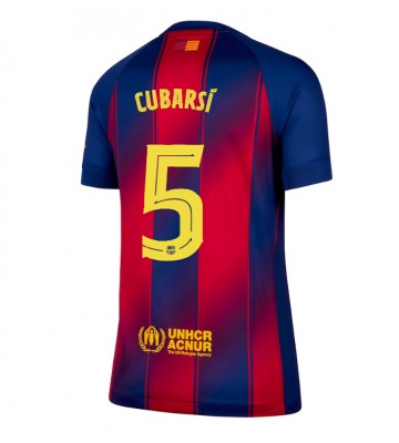 Barcelona Pau Cubarsi #5 Primera Equipación Mujer 2025-26 Manga Corta